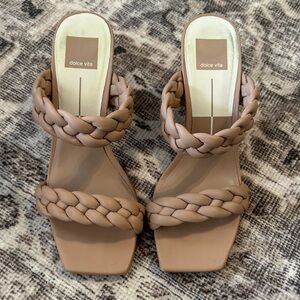 Dolce Vita Women's Beige Braided Sandals